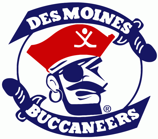 des moines buccaneers 2011-pres primary logo iron on heat transfer